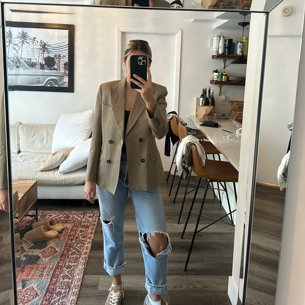 Re/Done Tan Blazer